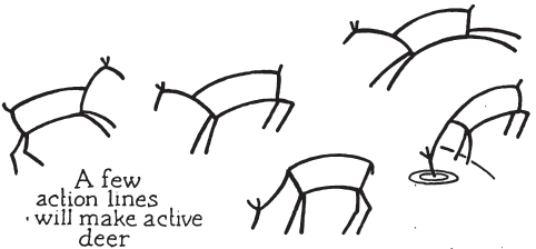482x224 How To Draw Deer Step - Deer Drawing Tutorial
