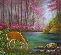 236x214 best psalm images - Deer Drinking Water Drawing