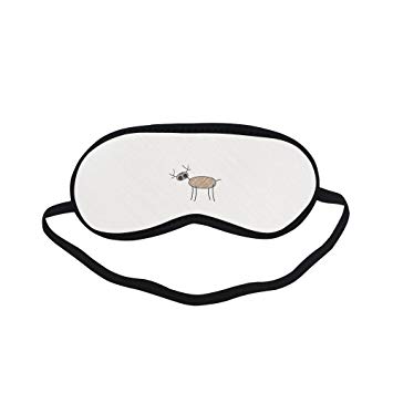 355x355 Personalized Deer Line Drawing Sleeping Eyes Masks - Deer Eyes Drawing