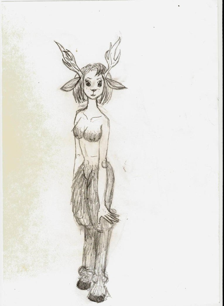765x1045 Quick Drawing The Deer Girl - Deer Girl Drawing