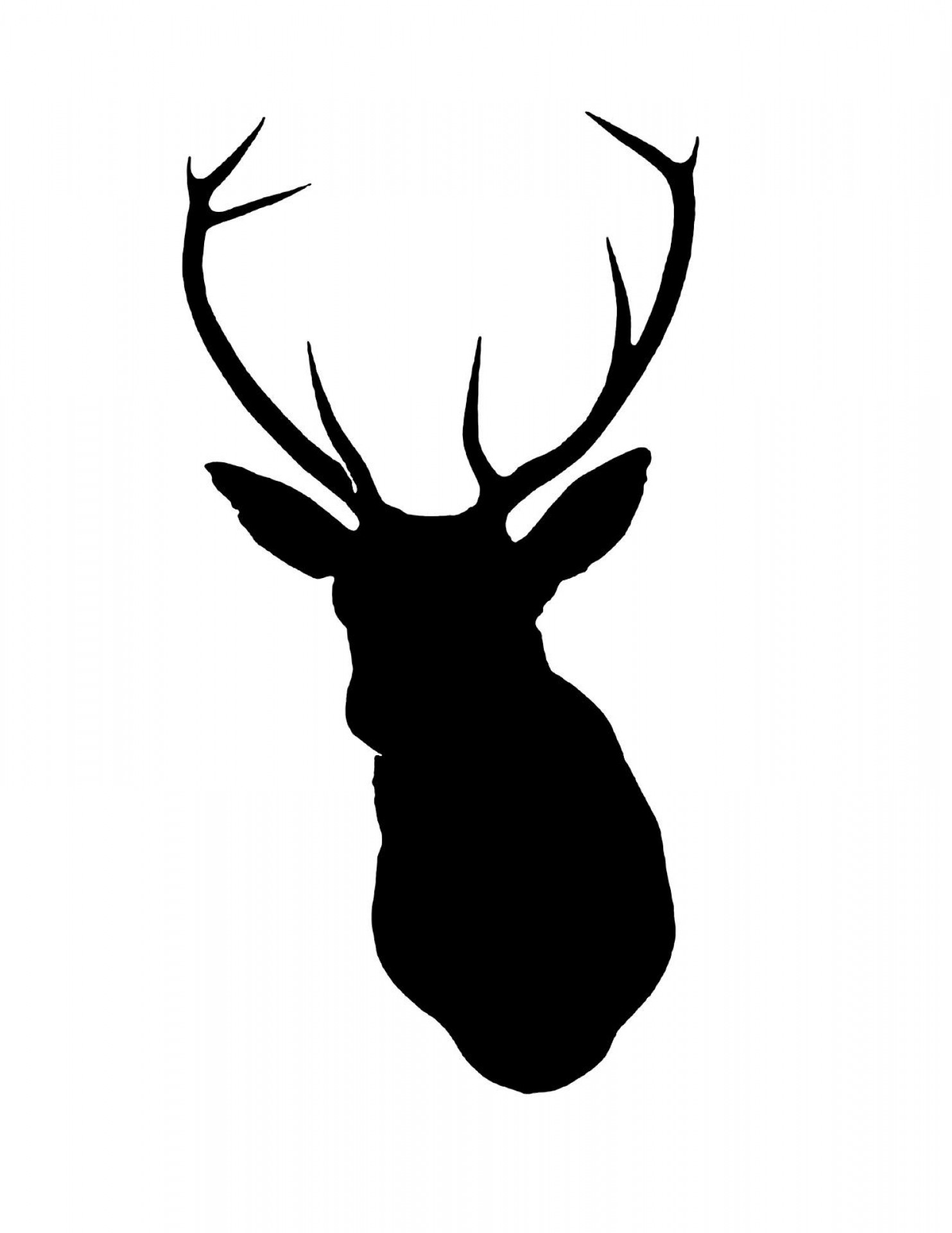 1483x1920 pictures of deer head drawing best hd whitetail deer head stock - Deer Head Drawing