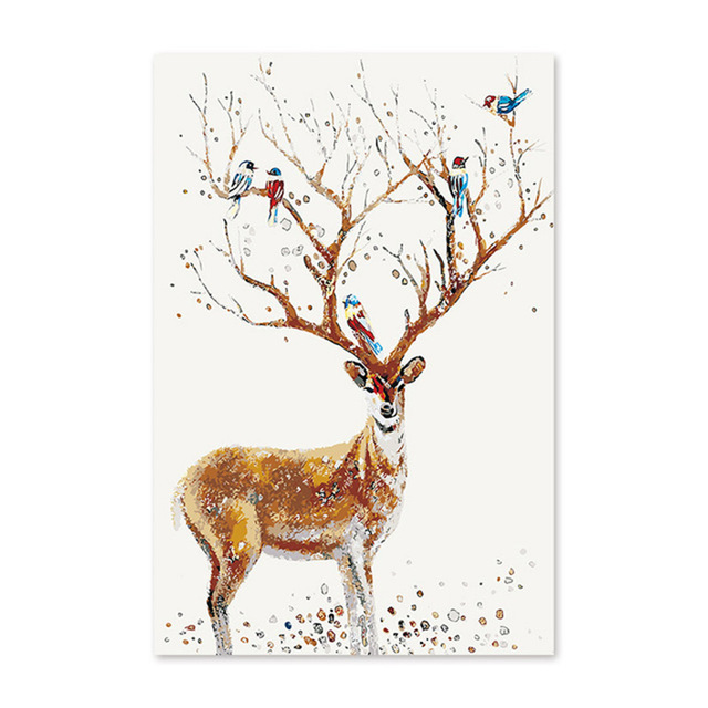 640x640 Buy Diy Digital Oil Painting - Deer Head Drawing