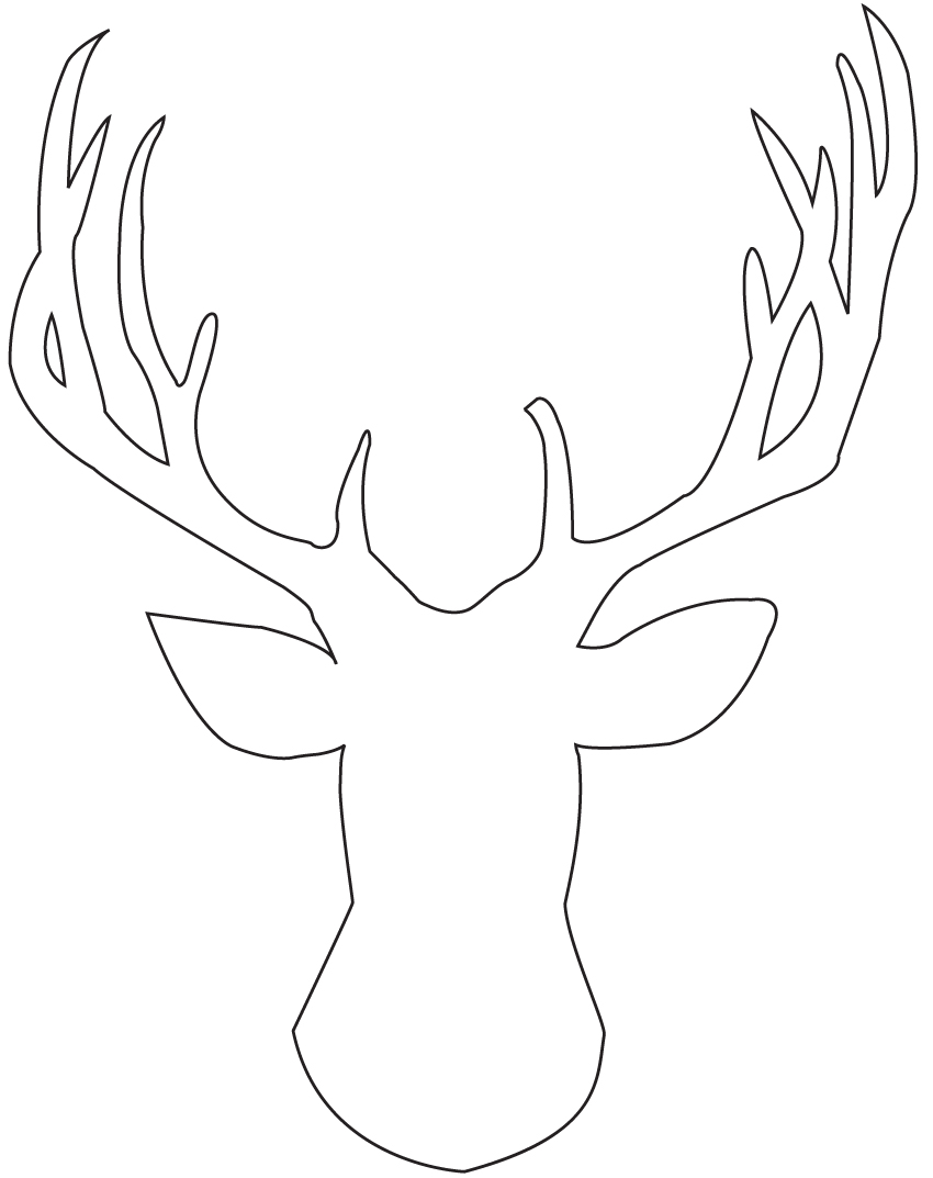 850x1073 Pictures Drawing Of Deer Head - Deer Head Drawing Tumblr