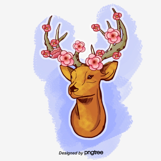640x640 Deer Head Png Images Vectors And Free Download - Deer Head Line Drawing