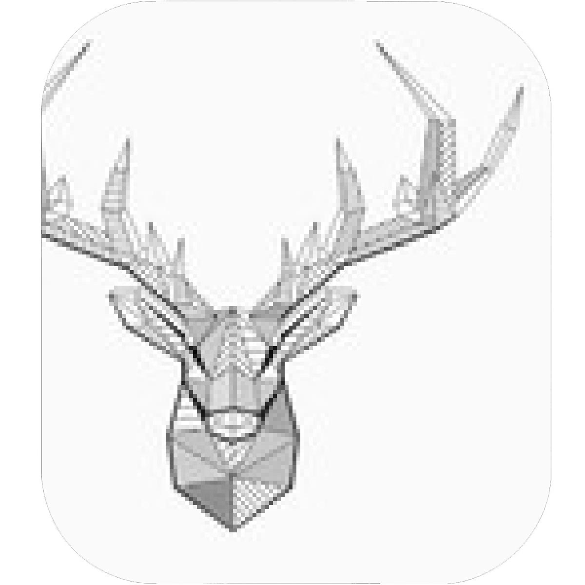 1200x1200 Designs Mein Mousepad Design Mousepad Selbst Designen - Deer Head Line Drawing