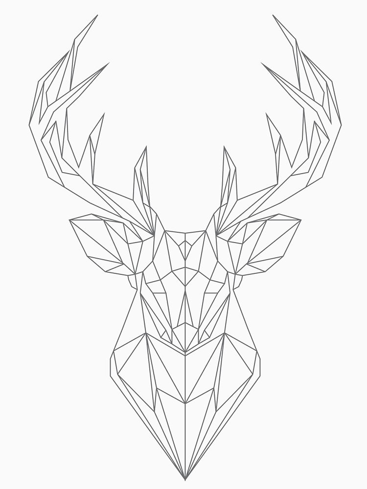 Deer Head Line Drawing at PaintingValley.com | Explore collection of ...