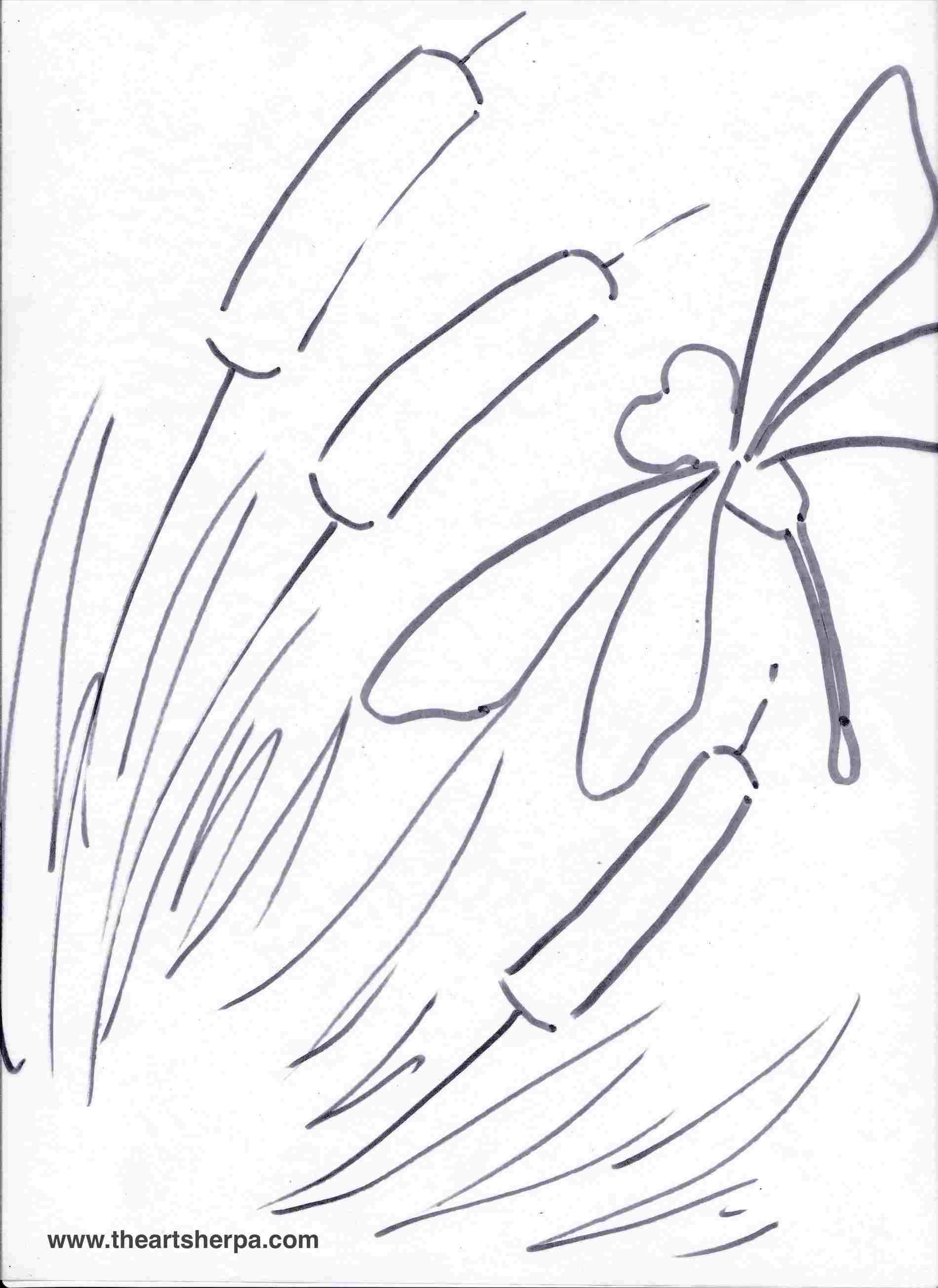 1900x2608 Realistic Easy Pond Drawing - Deer Line Drawing