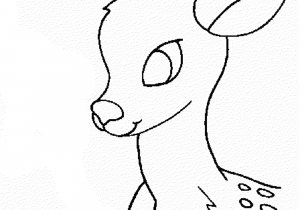 300x210 Easy To Draw Deer Head Easy Drawing Of Deer At Getdrawings Free - Deer Outline Drawing