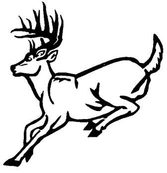 336x349 Whitetail Deer Outline Drawings Deer Running Outline Wall Decal - Deer Outline Drawing
