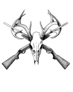 236x295 Deer Skull Drawing - Deer Skull Drawing