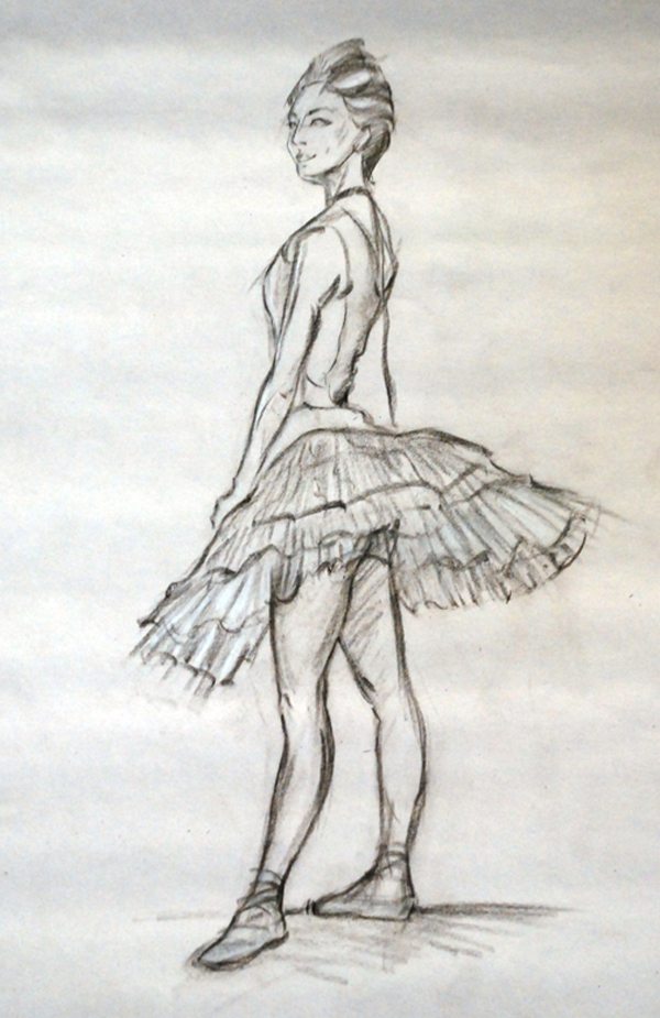 600x925 degas ballerina photo and artwork the drawing club - Degas Ballerina Drawing