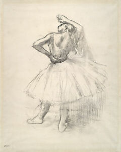 240x300 degas dancer drawings standing dancer, arm raised - Degas Ballerina Drawing