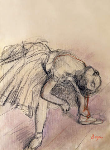 353x480 edgar degas - Degas Ballerina Drawing