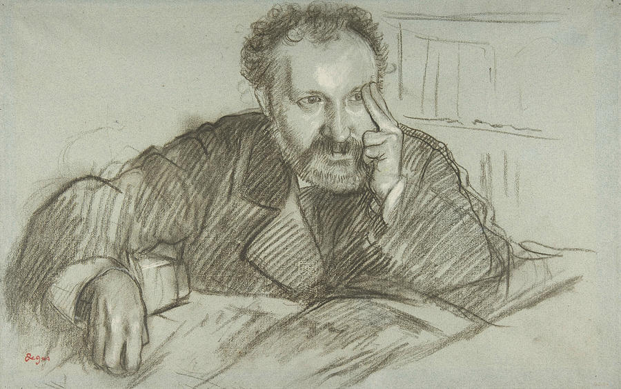 900x564 edmond duranty drawing - Degas Drawings