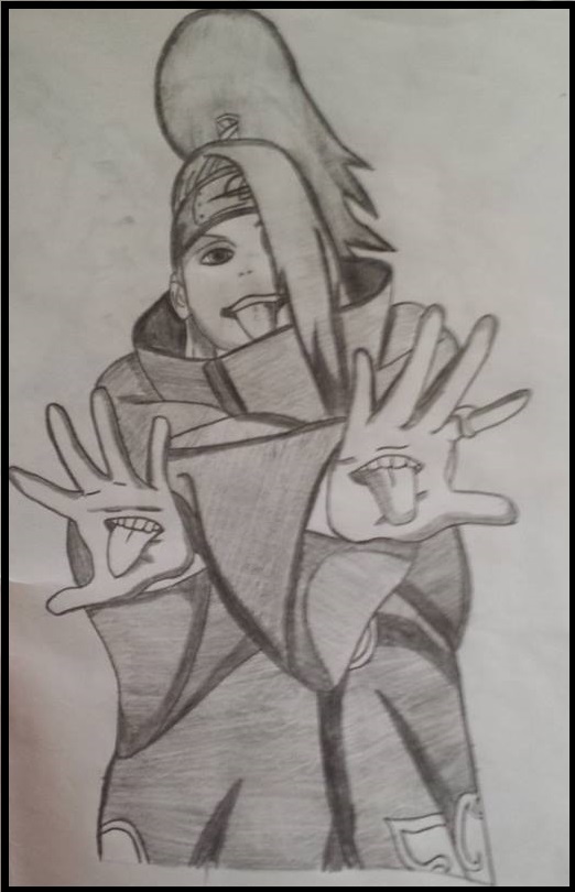 522x810 deidara drawing anime forum - Deidara Drawing