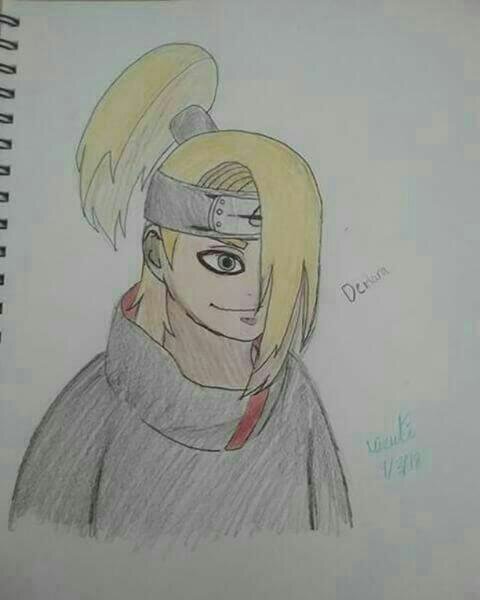 480x600 Deidara Drawing Naruto Amino - Deidara Drawing