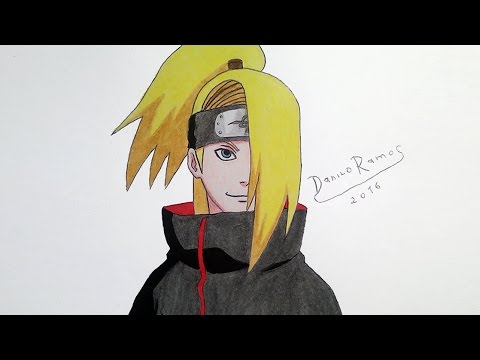 480x360 How To Draw Deidara Speed Drawing - Deidara Drawing