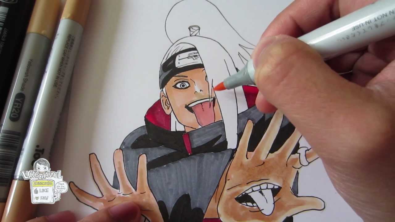 1280x720 How To Draw Deidara - Deidara Drawing