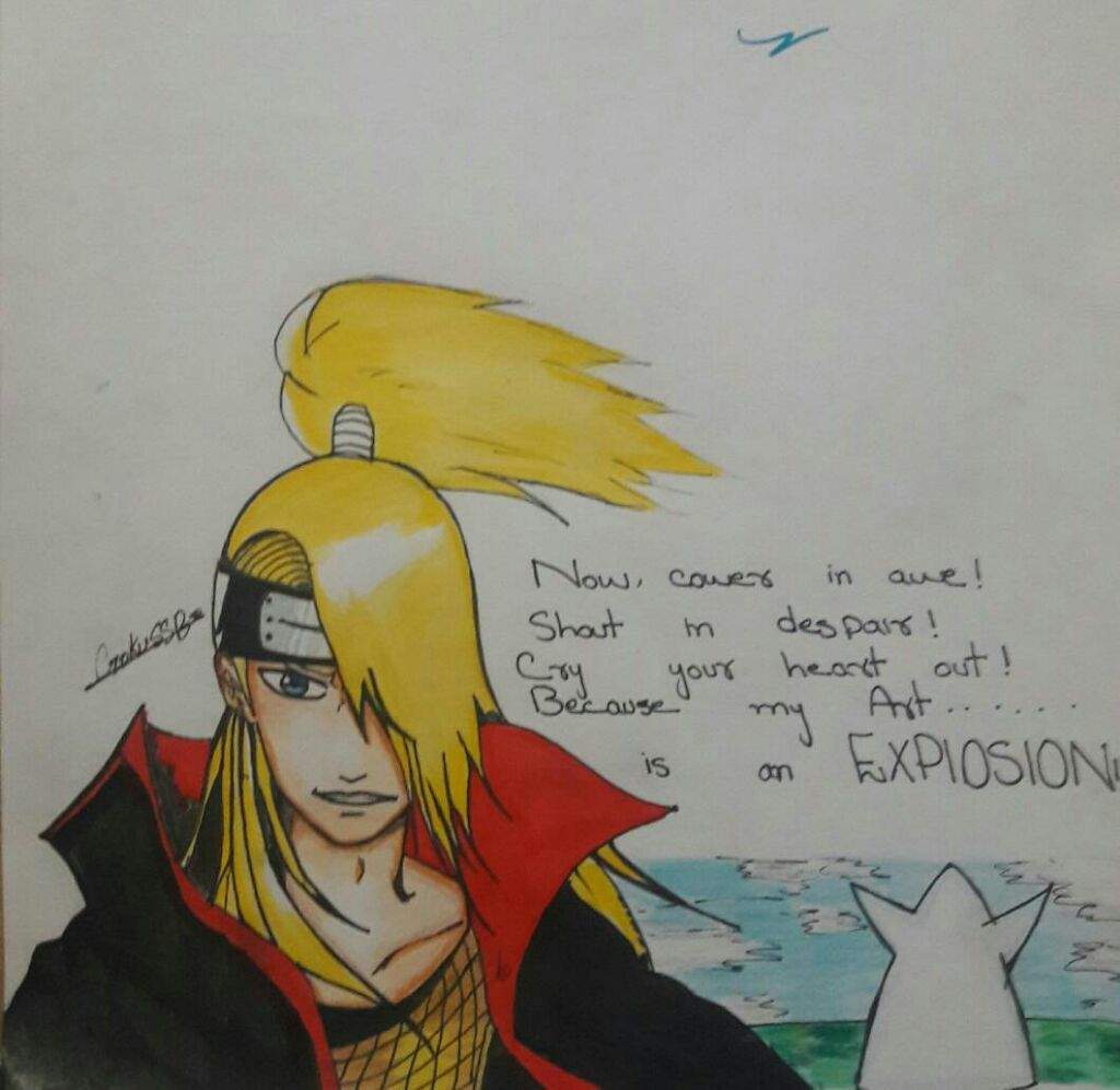 1024x997 Deidara Drawing - Deidara Drawing