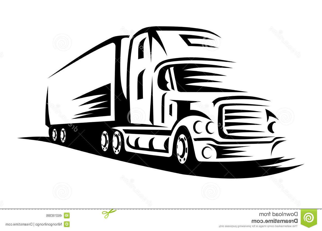 1300x932 hd moving truck delivery road transportation design concept drawing - Delivery Drawing