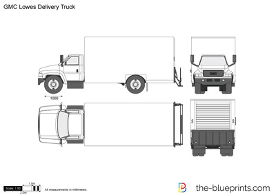400x283 Gmc Lowes Delivery Truck Vector Drawing - Delivery Truck Drawing