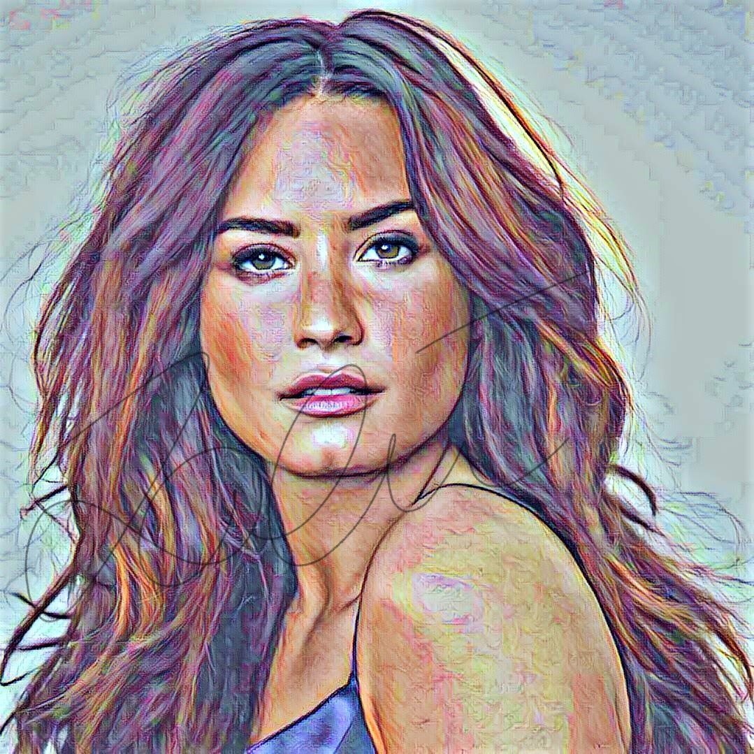 1079x1079 Demi Lovato Drawing Print - Demi Lovato Drawing