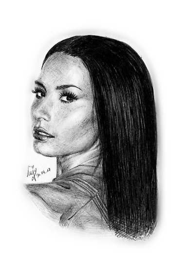 382x550 Demi Lovato Posters - Demi Lovato Drawing
