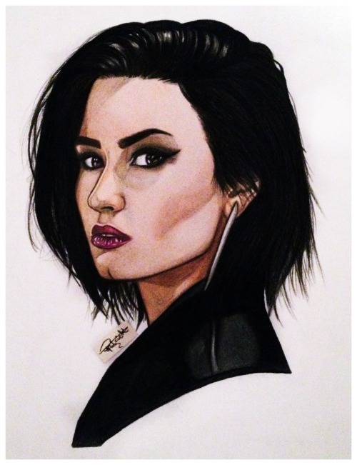 500x651 Demi Lovato Drawing Beautiful Art Drawing Skill - Demi Lovato Drawing
