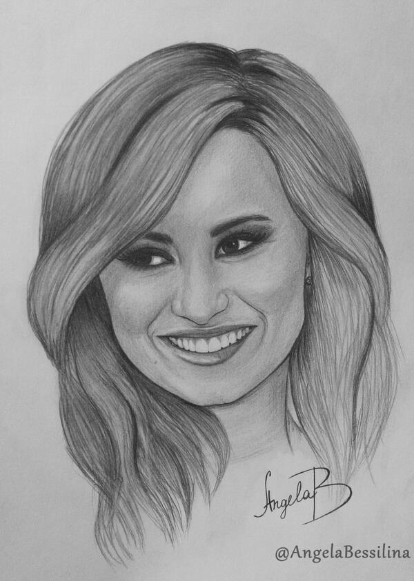 600x843 Demi Lovato Drawing Pic Drawing Skill - Demi Lovato Drawing