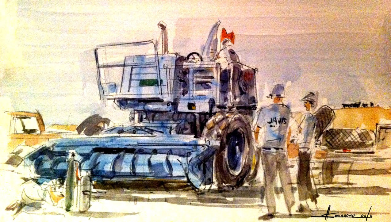 1275x724 urban sketchers seattle combine demolition derby - Demolition Derby Drawings