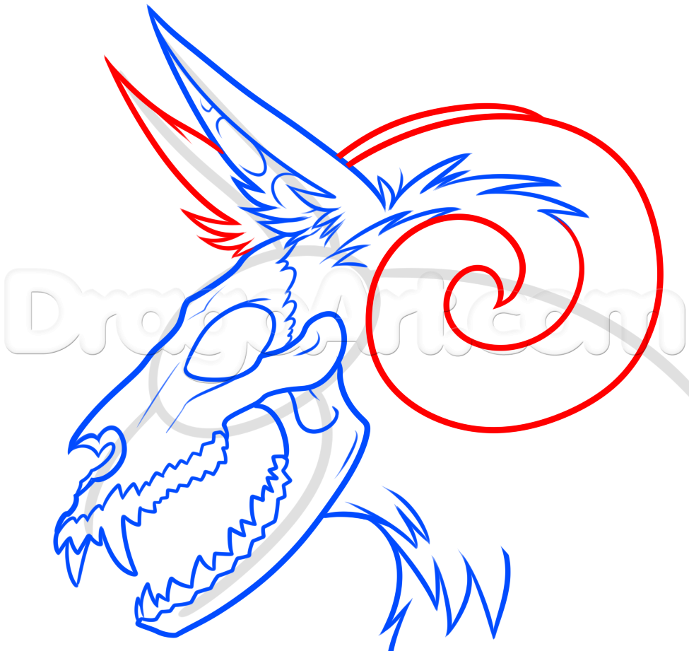 975x921 Demon Dog Drawing Lesson, Step - Demon Dog Drawing