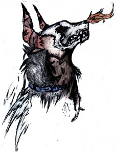 227x300 Hell Hound Dogs - Demon Dog Drawing
