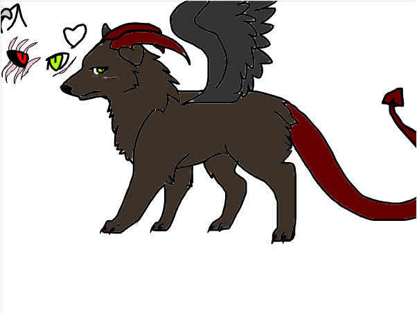 602x452 boop a demon dog or hell hound - Demon Dog Drawing