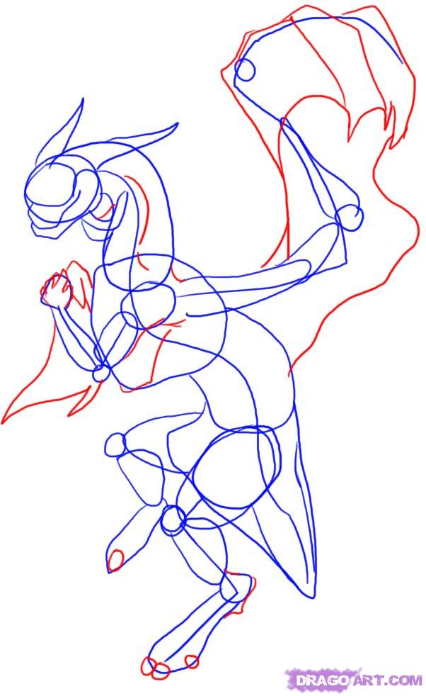 602x982 Step How To Draw A Simple Demon Dragon - Demon Dragon Drawing