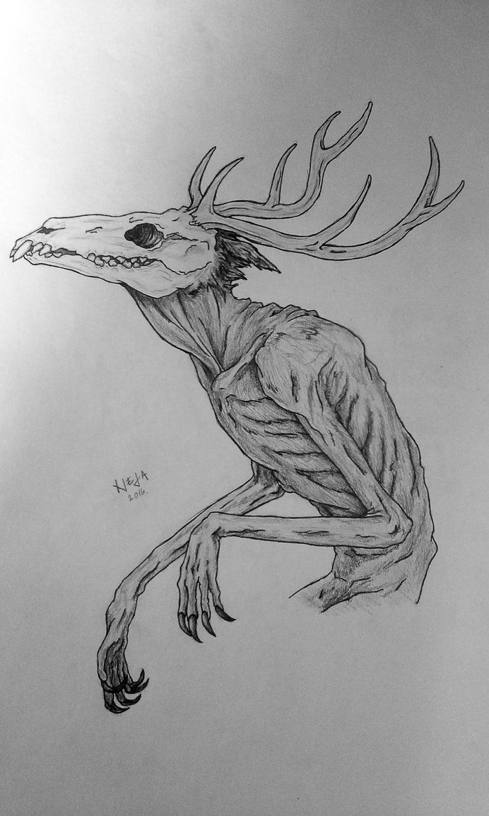 692x1154 Wendigo - Demon Drawing Ideas