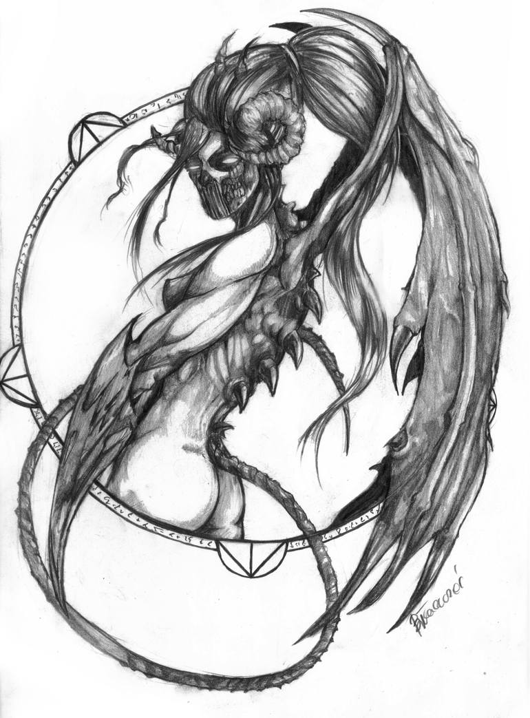 770x1043 Demon Drawing Free Download - Demon Drawings