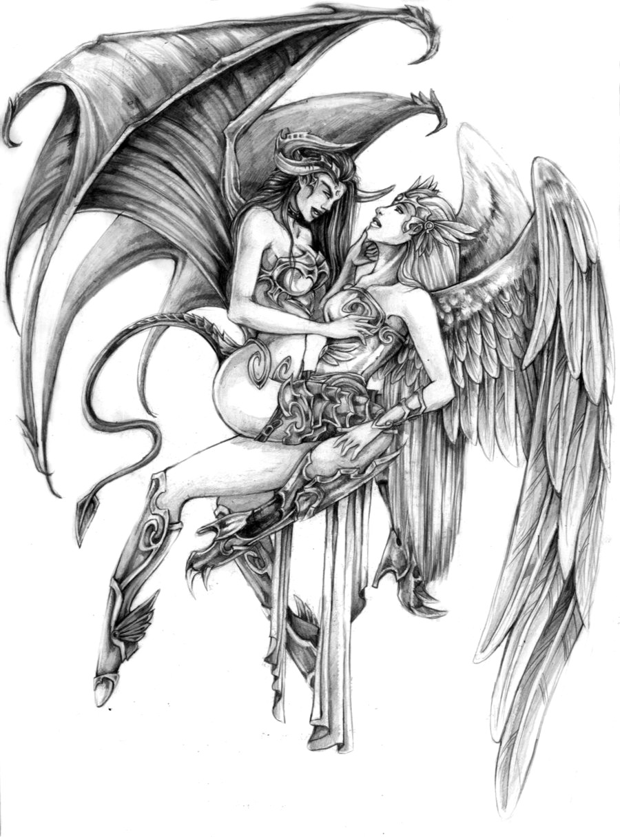 Demon Angel Drawing Drawings - Demon Drawings. 