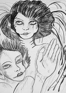 213x300 Demon Eyes Drawings Fine Art America - Demon Eyes Drawing