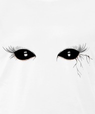 190x228 Red Demon Women's V Neck T Shirt Spreadshirt - Demon Eyes Drawing