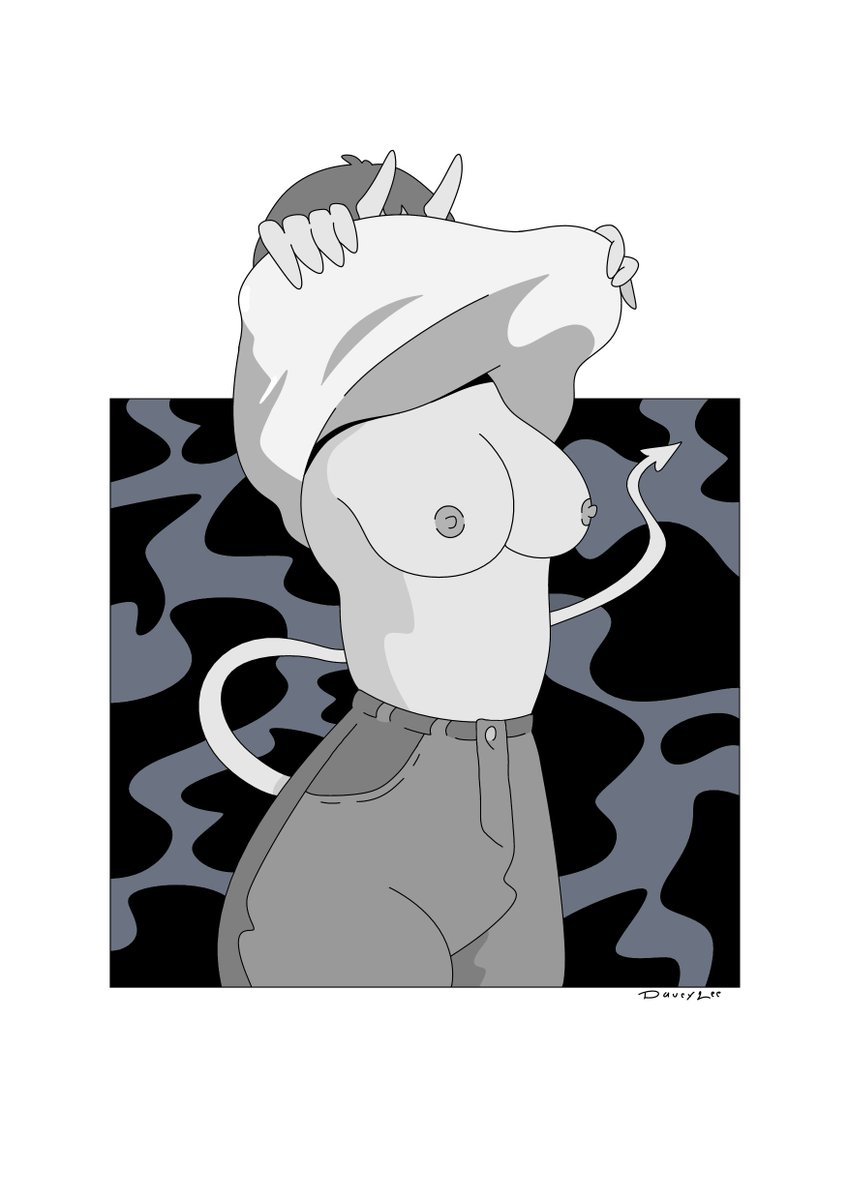 849x1200 Davey Lee On Twitter Ghoulee Demon Girl - Demon Girl Drawing