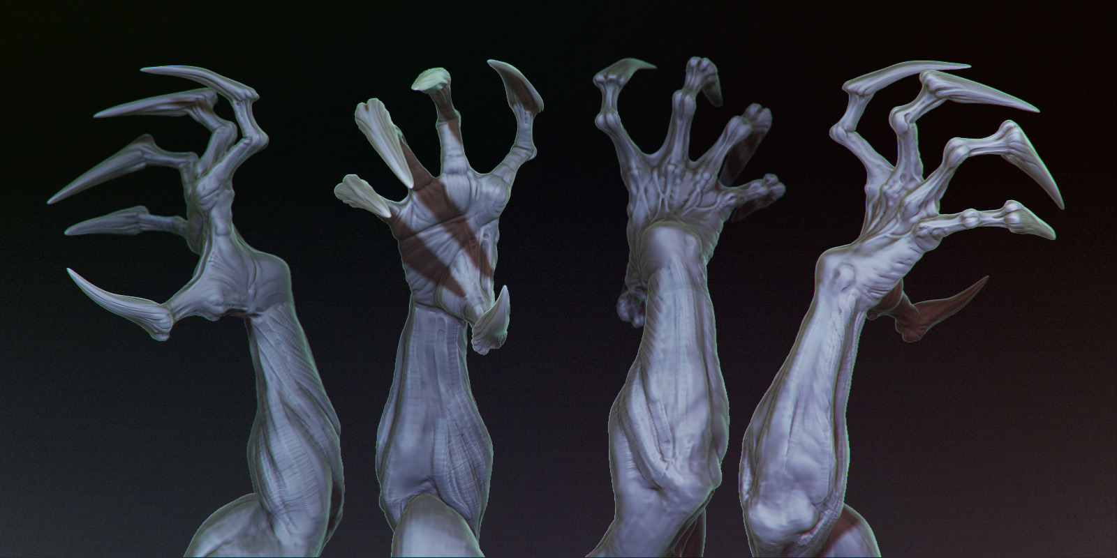 1600x800 making, sculpting and posing an hand in zbrush nonacaso - Demon Ha...