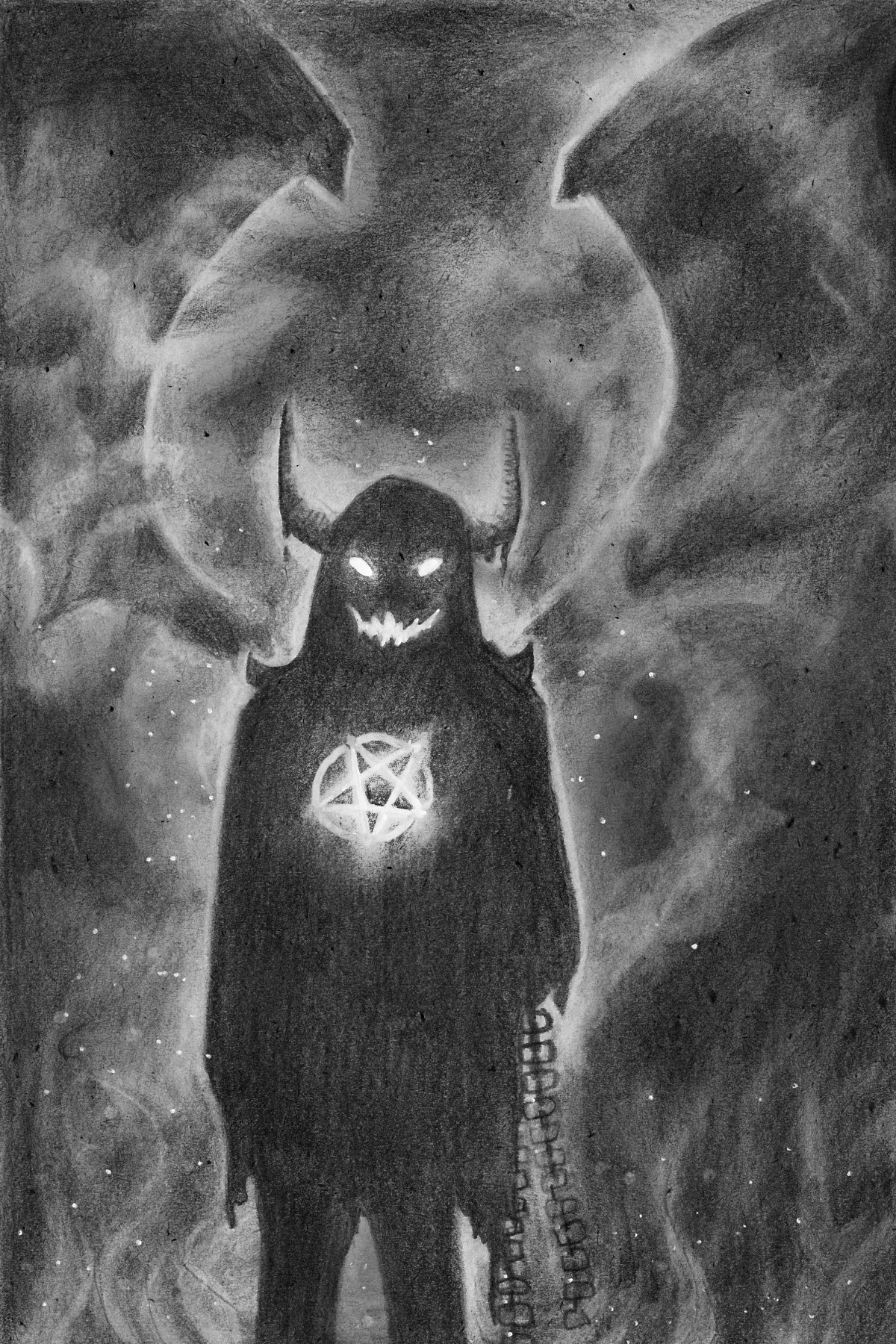 Pencil Dark Demon Drawings