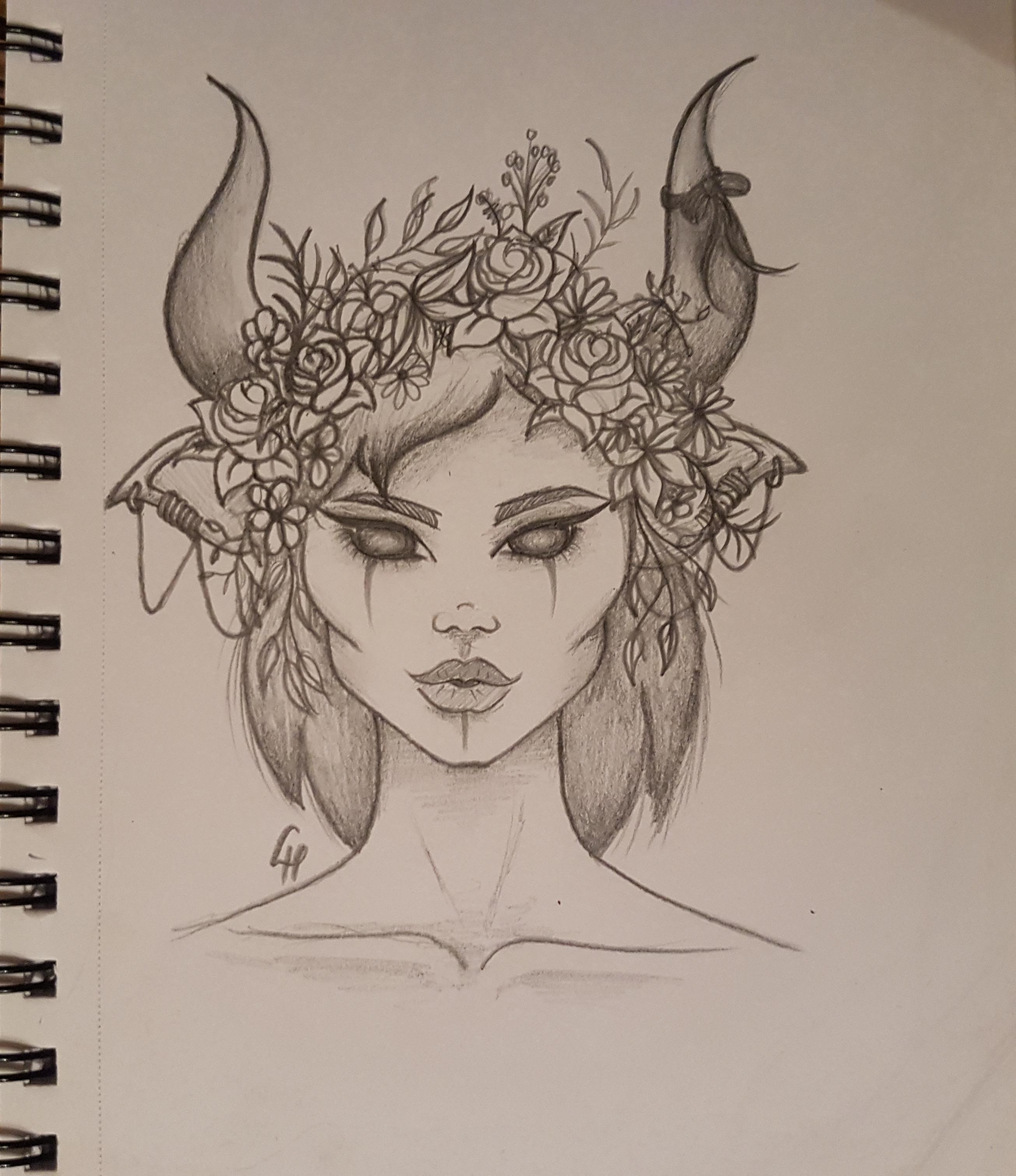 Demon Sketch Demon Drawings Nature Art Drawings Creepy Drawings ...