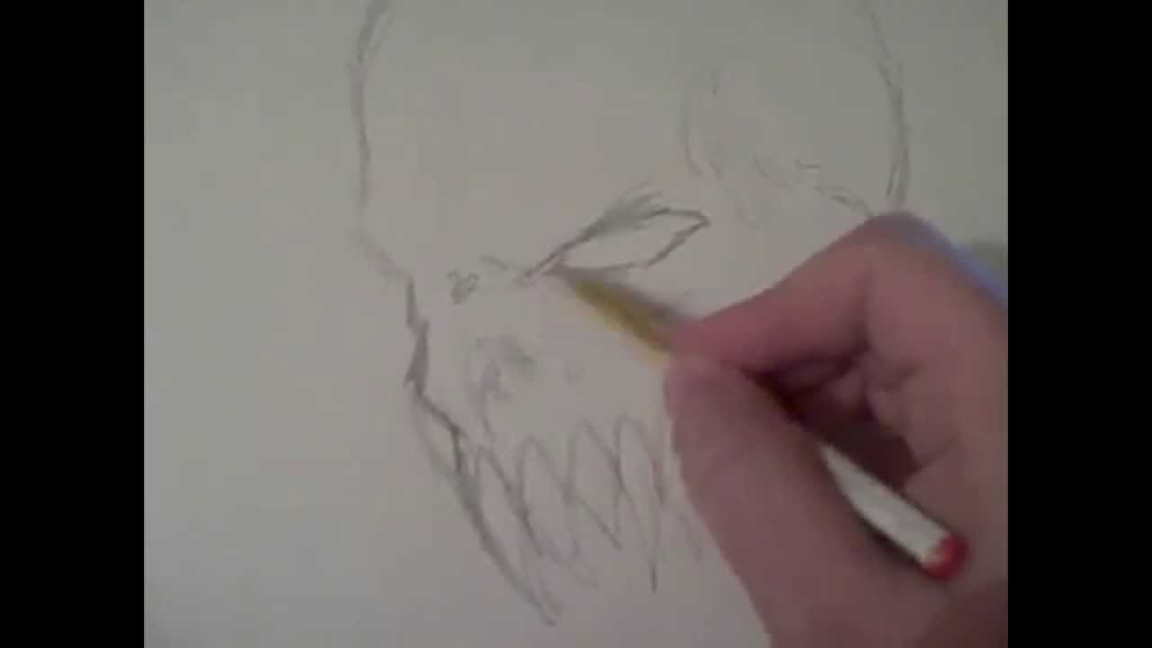 1280x720 How To Draw A Demonic Skull - Demon Skull Drawing