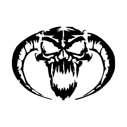 425x425 Lxb Shop Demon Skull Truck Motorcycle Wall Decal Car - Demon Skull Drawing