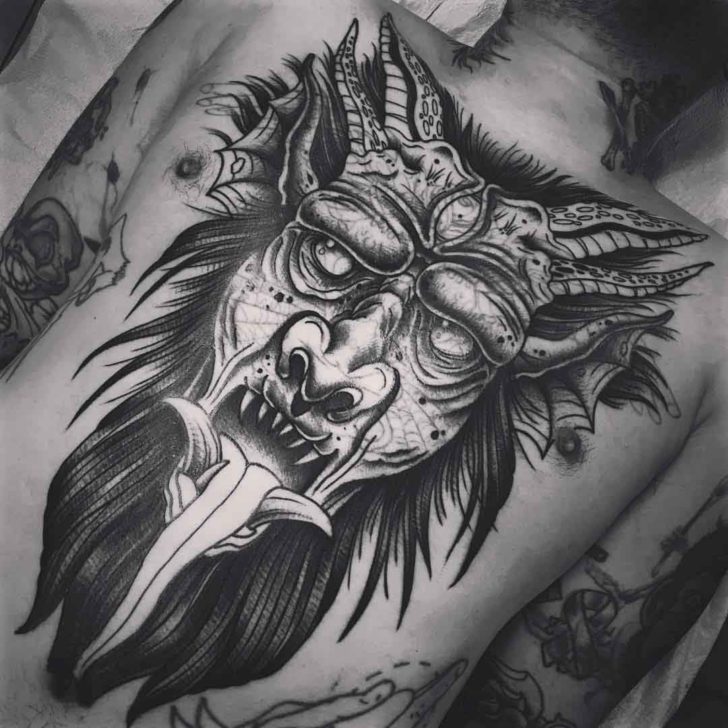 728x728 Big Demon Tattoo Best Tattoo Ideas Gallery - Demon Tattoo Drawings