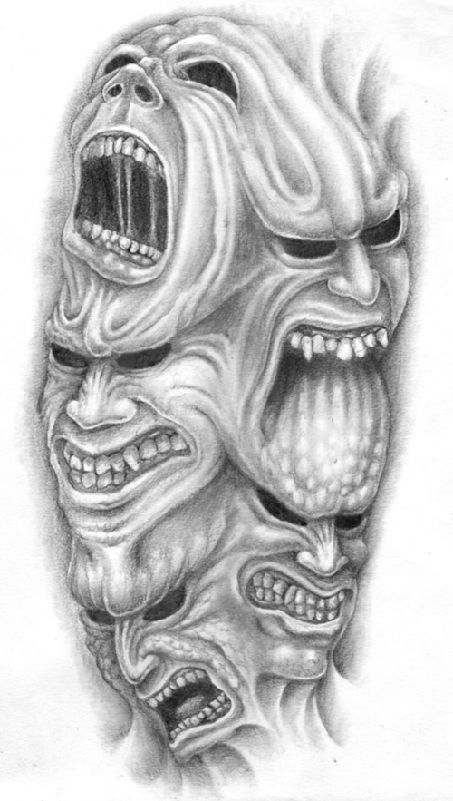 500x883 Demon Tattoo Images Designs - Demon Tattoo Drawings