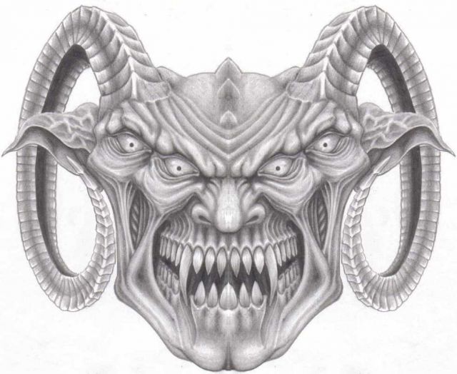 Demon Tattoos - Demon Tattoo Drawings. 