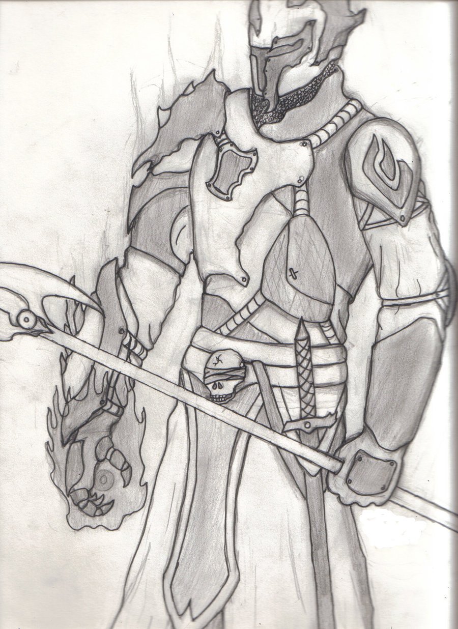 900x1236 Angel And Demon Warrior Drawings - Demon Warrior Drawings