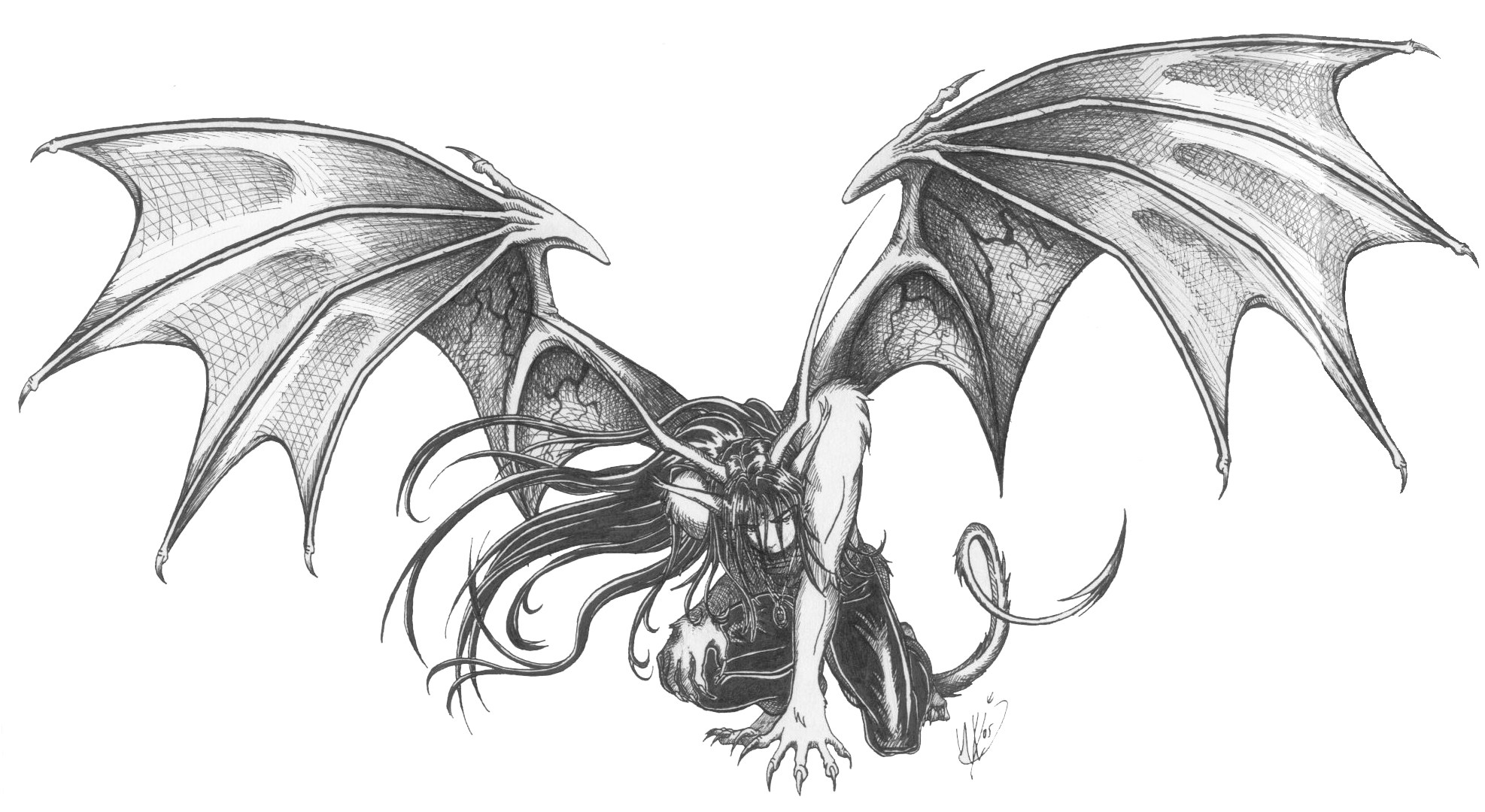 Demon Wings Drawing at Explore collection of Demon